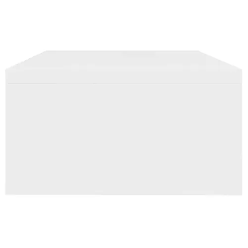Stalak za monitor bijeli 42 x 24 x 13 cm konstruirano drvo - Bijela Cijena