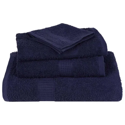 Ručnici FROGN 10 kom tamnoplave boje 100x200 cm 360 g/m² - Modra 100 x 200 cm 10 Modra Cijena