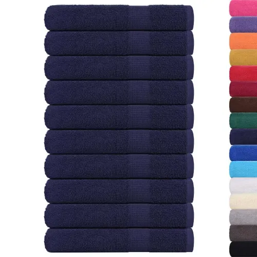 Ručnici FROGN 10 kom tamnoplave boje 100x200 cm 360 g/m² - Modra 100 x 200 cm 10 Modra Cijena