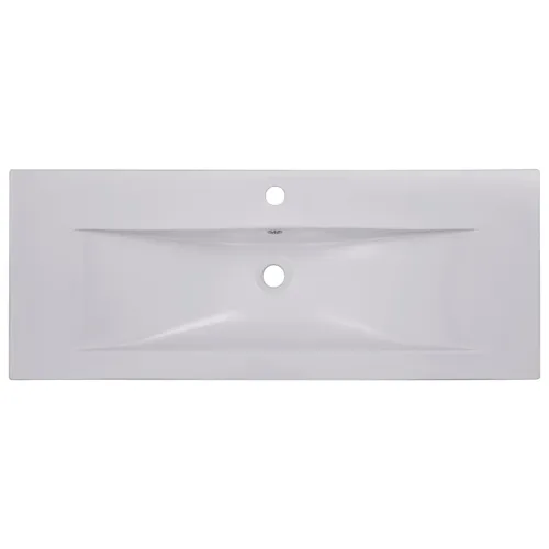 Ugradbeni Lavabo - Umivaonik 101 x 39,5 x 18,5 cm keramički bijeli - 101 x 39.5 x 18.5 cm Cijena