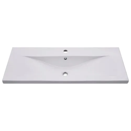 Ugradbeni Lavabo - Umivaonik 101 x 39,5 x 18,5 cm keramički bijeli - 101 x 39.5 x 18.5 cm Cijena