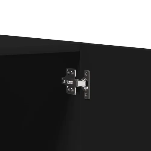 Ormar crni 80 x 52 x 180 cm od konstruiranog drva - Crna 1 1 Cijena