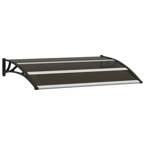 Nadstrešnica za vrata crna 120 x 75 cm PC - Crna 120 x 75 cm 1 s 3 ploče Cijena