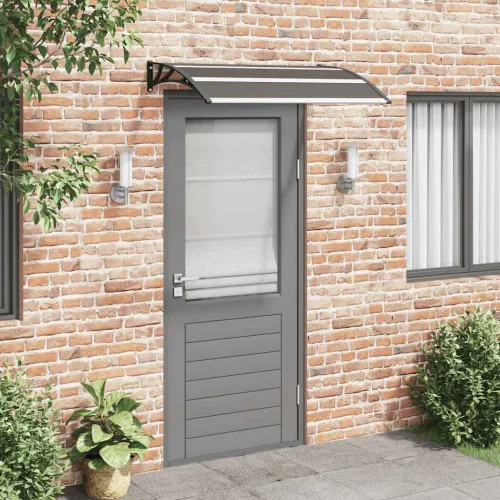 Nadstrešnica za vrata crna 120 x 75 cm PC - Crna 120 x 75 cm 1 s 3 ploče Cijena