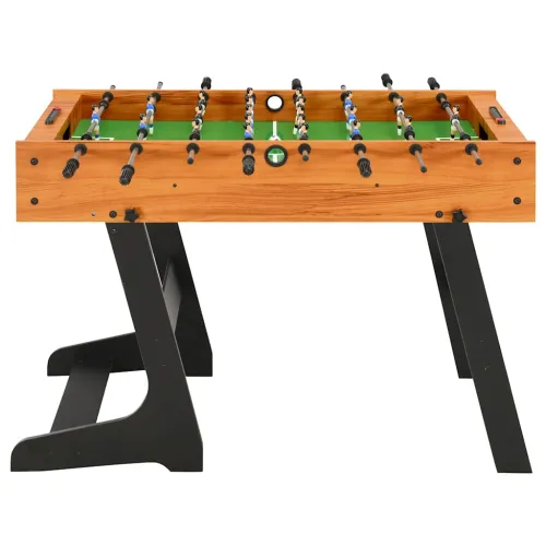 Sklopivi stolni nogomet 121 x 61 x 80 cm svjetlosmeđi - Svjetlosmeđa Svjetlosmeđa Cijena