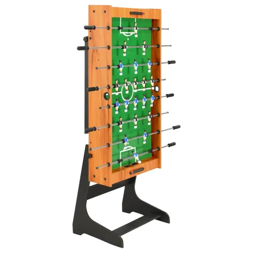 Sklopivi stolni nogomet 121 x 61 x 80 cm svjetlosmeđi - Svjetlosmeđa Cijena