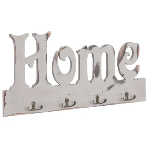 Zidna vješalica za kapute HOME 50 x 23 cm - Bijela Cijena