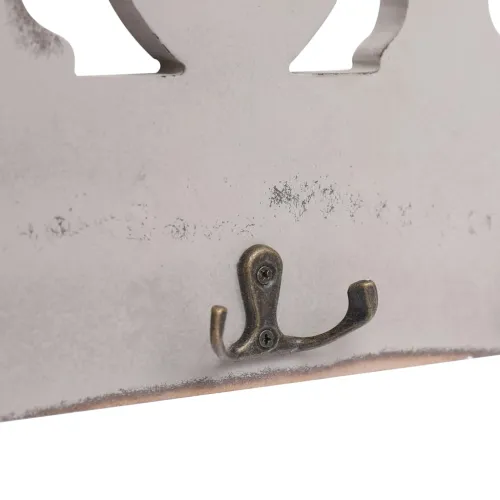 Zidna vješalica za kapute HOME 50 x 23 cm - Bijela Cijena