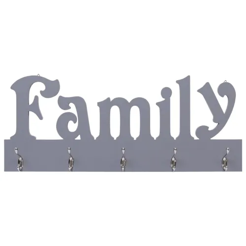 Zidna vješalica za kapute FAMILY siva 74 x 29,5 cm - Siva (family) Cijena