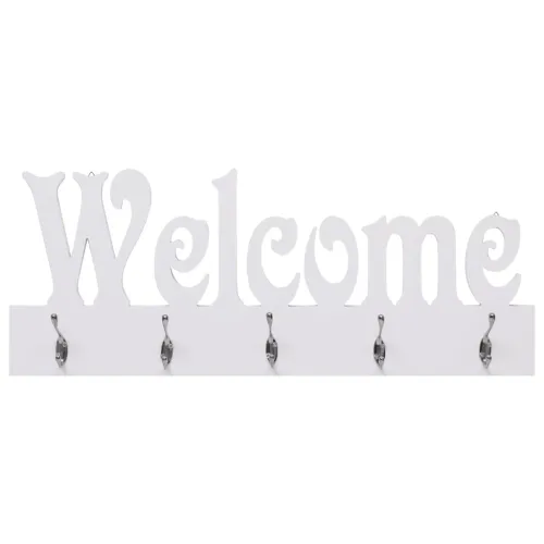 Zidna vješalica za kapute WELCOME bijela 74 x 29,5 cm - bijela (welcome) 1 Bijela (welcome) Cijena