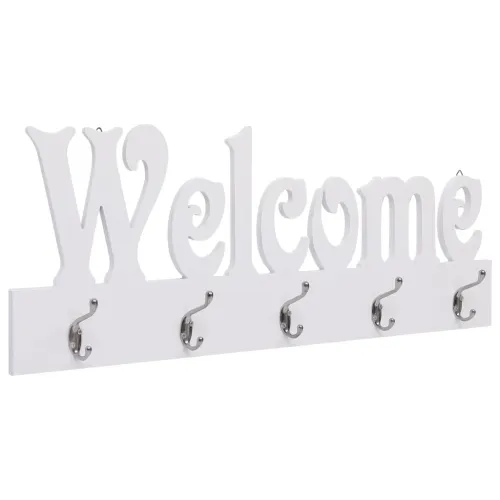 Zidna vješalica za kapute WELCOME bijela 74 x 29,5 cm - bijela (welcome) 1 Bijela (welcome) Cijena