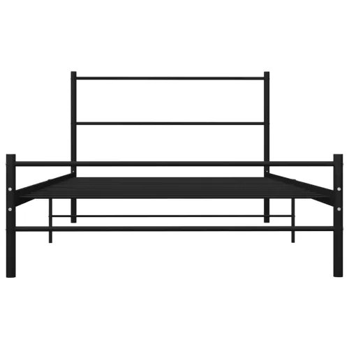 Okvir za krevet crni metalni 90 x 200 cm - Crna 90 x 200 cm Cijena