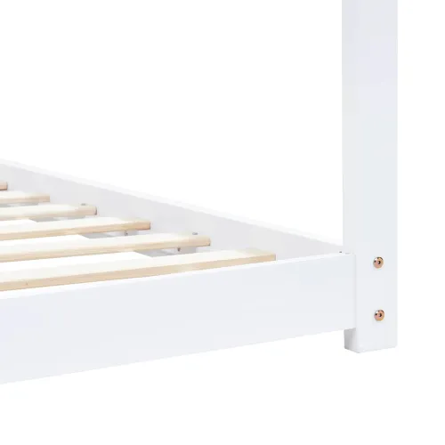 Okvir za dječji krevet od masivne borovine bijeli 90 x 200 cm - Bijela 90 x 200 cm Cijena
