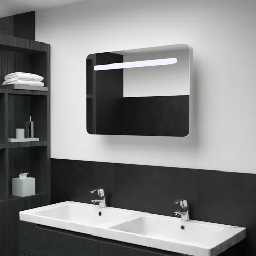 LED kupaonski ormarić s ogledalom 80 x 9,5 x 55 cm   Cijena