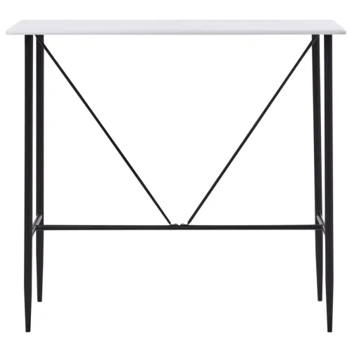 Barski stol bijeli 120 x 60 x 110 cm MDF - Bijela 1 Cijena