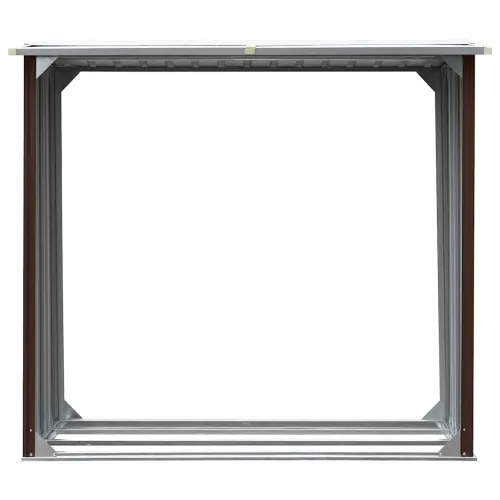 Spremište za drva - Vrtna ostava za drva od pocinčanog čelika 172x91x154 cm smeđa - Smeđa Cijena