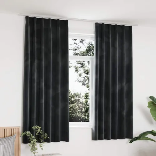 Zavjese za zamračivanje 2 kom baršunaste antracit 140 x 175 cm - Antracit 140 x 175 cm Cijena