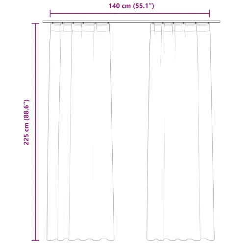 Zavjese za zamračivanje 2 kom baršunaste tamnoplave 140x225 cm - Tamno plava 140 x 225 cm Cijena