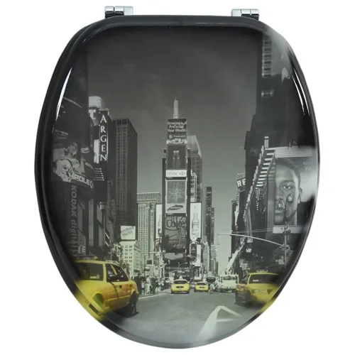 Daska za wc - Toaletna daska MDF s uzorkom New Yorka  - 1 New York Ne Cijena
