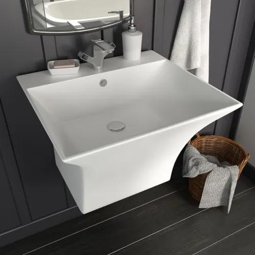 Zidni Lavabo - Umivaonik keramički bijeli 500 x 450 x 410 mm Cijena