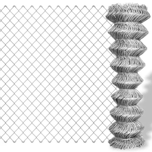 Žičana ograda od pocinčanog čelika 15 x 1,25 m srebrna - Srebrno 15 x 1.25 m 1 60 x 60 mm Cijena