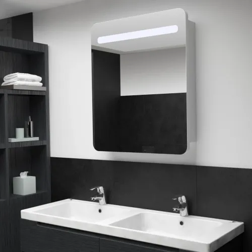 LED kupaonski ormarić s ogledalom 68 x 9 x 80 cm Cijena