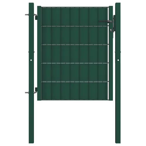 Dvorišna vrata - Vrata za ogradu PVC i čelik 100x81 cm Zelena - Zelena 100 x 81 cm Cijena