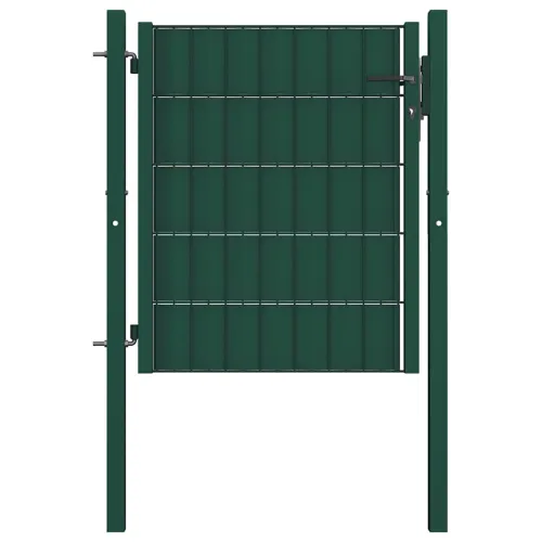 Dvorišna vrata - Vrata za ogradu PVC i čelik 100x100 cm Zelena - Zelena 100 x 100 cm Cijena
