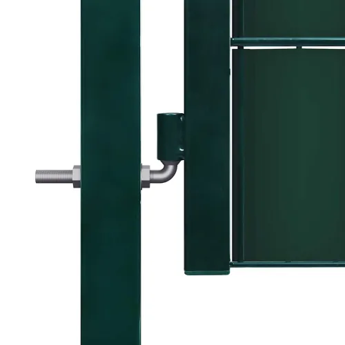 Dvorišna vrata - Vrata za ogradu PVC i čelik 100x124 cm Zelena - Zelena 100 x 124 cm Cijena