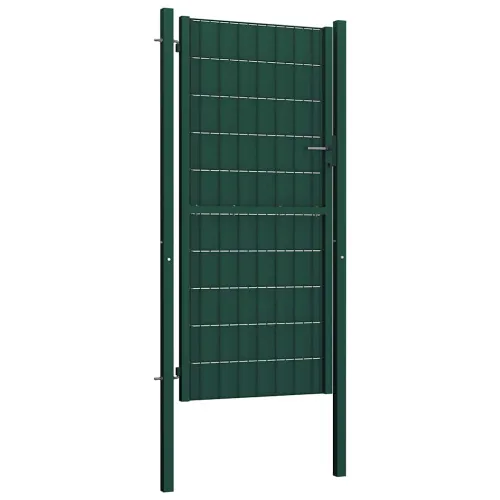 Dvorišna vrata - Vrata za ogradu PVC i čelik 100x124 cm Zelena - Zelena 100 x 124 cm Cijena