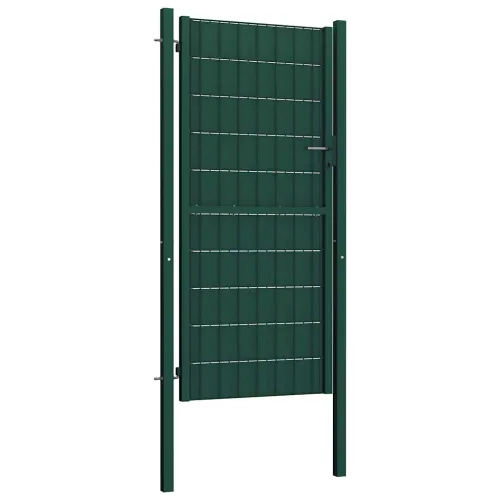 Dvorišna vrata - Vrata za ogradu PVC i čelik 100x204 cm Zelena - Zelena 100 x 204 cm Cijena
