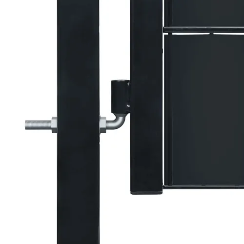 Dvorišna vrata - Vrata za ogradu PVC i čelik 100x100 cm Antracit - Antracit 100 x 100 cm Cijena