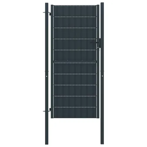Dvorišna vrata - Vrata za ogradu PVC i čelik 100x204 cm Antracit - Antracit 100 x 204 cm Cijena
