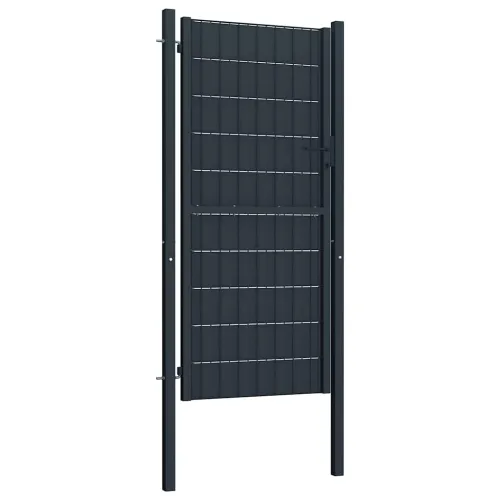 Dvorišna vrata - Vrata za ogradu PVC i čelik 100x204 cm Antracit - Antracit 100 x 204 cm Cijena