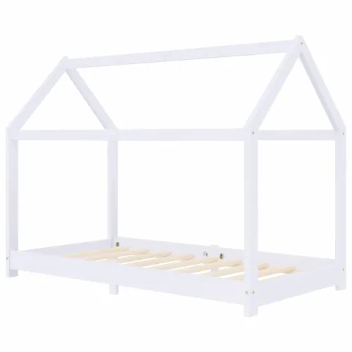 Okvir za dječji krevet od masivne borovine bijeli 80 x 160 cm - Bijela 80 x 160 cm Cijena