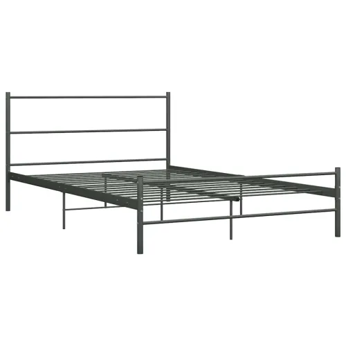 Okvir za krevet sivi metalni 160 x 200 cm - Siva 160 x 200 cm Cijena