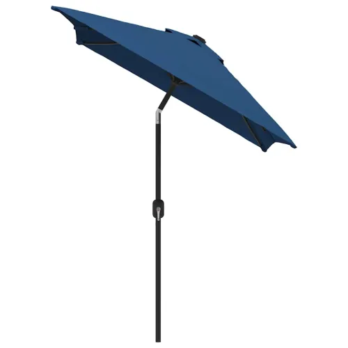 Vanjski suncobran s metalnim stupom 300 x 200 cm azurni - Azurno plava Cijena