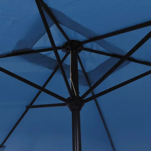 Vanjski suncobran s metalnim stupom 300 x 200 cm azurni - Azurno plava Cijena