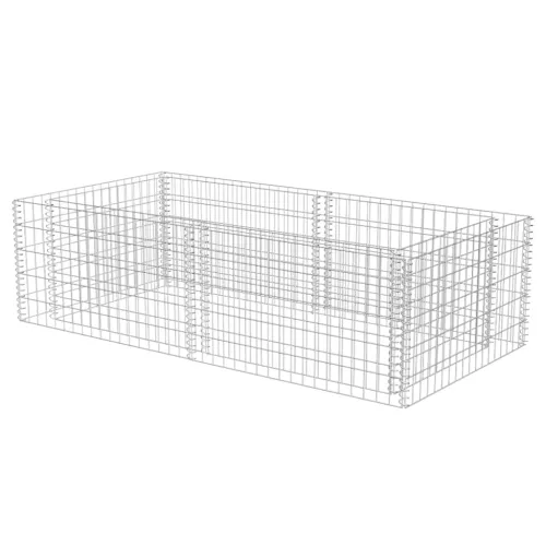 Gabionska sadilica od pocinčanog čelika 180 x 90 x 50 cm - 180 x 90 x 50 cm 1 180 x 90 x 50 cm Cijena