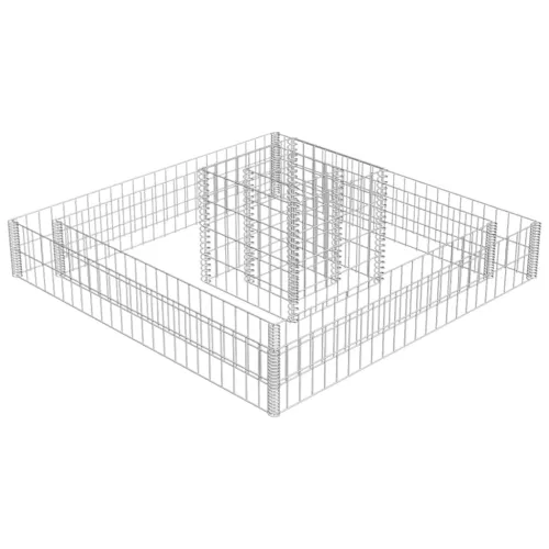Gabionska sadilica od pocinčanog čelika 120 x 120 x 20 cm Cijena