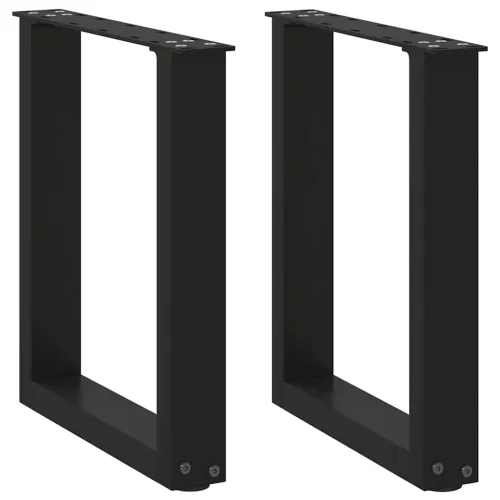 Noge za klub stolić U-oblik 2 kom Crne 38 x (42-43) cm Čelik - Crna 38 x (42-43) cm 2 1 Cijena