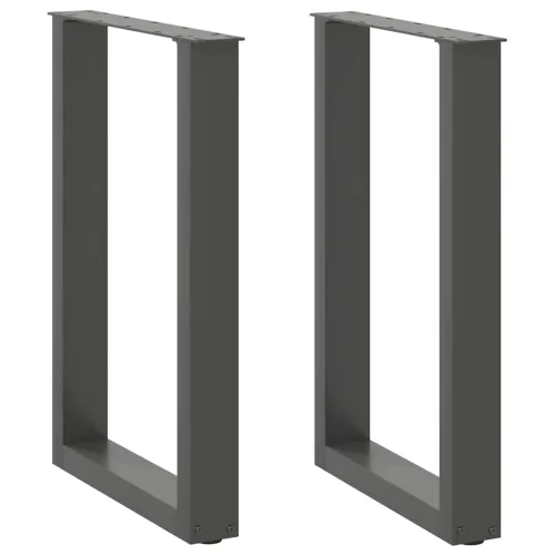 Noge za blagovaonski stol U-oblik 2 kom antracit 50 x (72-73) cm čelik - Antracit 50 x (72-73) cm 2 Cijena