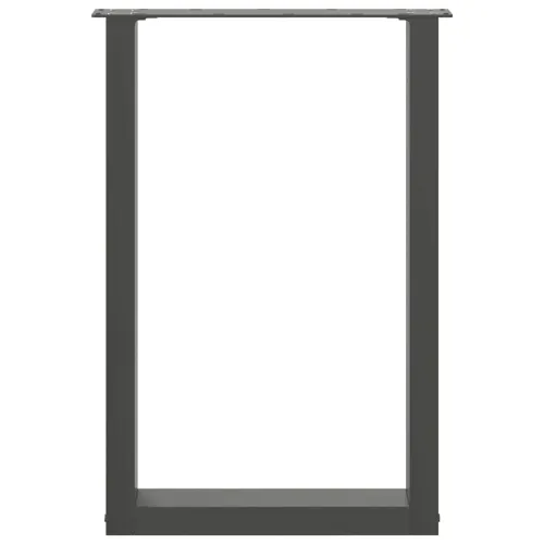 Noge za blagovaonski stol U-oblik 2 kom antracit 50 x (72-73) cm čelik - Antracit 50 x (72-73) cm 2 Cijena