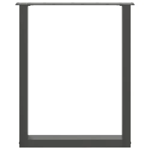 Noge za blagovaonski stol U-oblik 2 kom Crne 70 x (72-73) cm Čelik - Crna 70 x (72-73) cm 2 Cijena