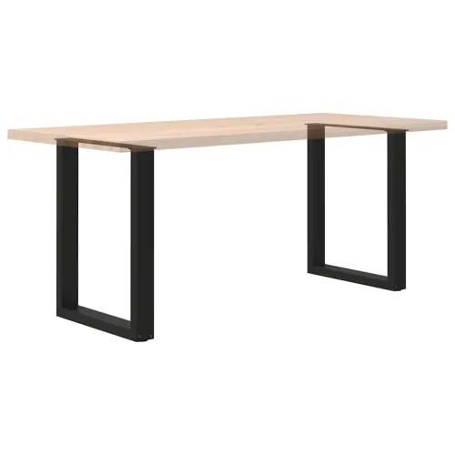 Noge za blagovaonski stol U-oblik 2 kom Crne 70 x (72-73) cm Čelik - Crna 70 x (72-73) cm 2 Cijena