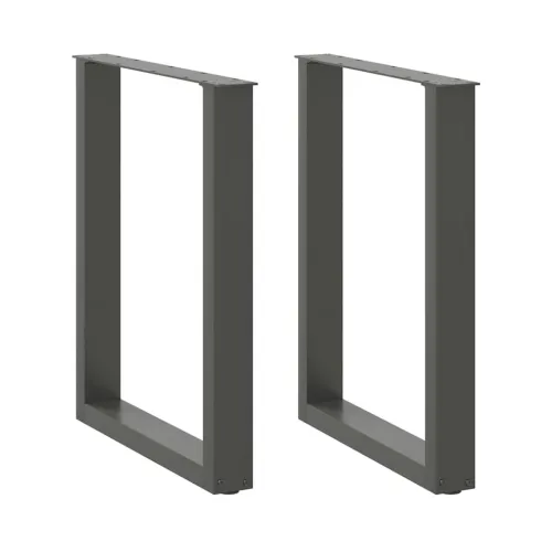 Noge za blagovaonski stol U-oblik 2 kom antracit 70 x (72-73) cm čelik - Antracit 70 x (72-73) cm 2 Cijena