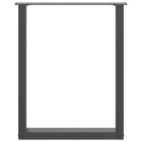 Noge za blagovaonski stol U-oblik 2 kom antracit 70 x (72-73) cm čelik - Antracit 70 x (72-73) cm 2 Cijena