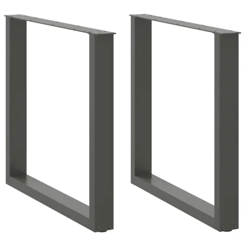 Noge za blagovaonski stol U-oblik 2 kom antracit 80 x (72-73) cm čelik - Antracit 80 x (72-73) cm 2 Cijena