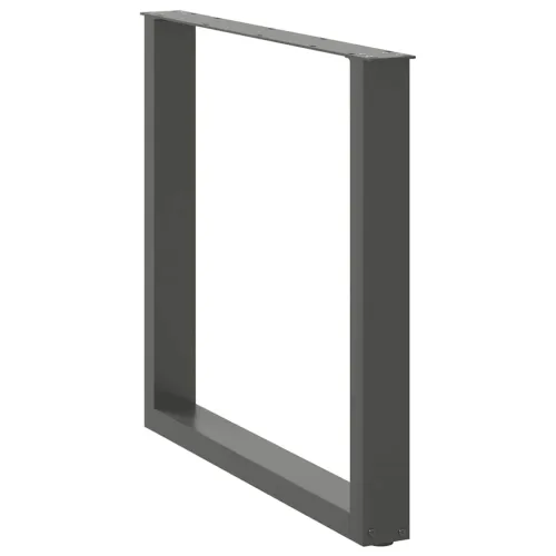 Noge za blagovaonski stol U-oblik 2 kom antracit 80 x (72-73) cm čelik - Antracit 80 x (72-73) cm 2 Cijena