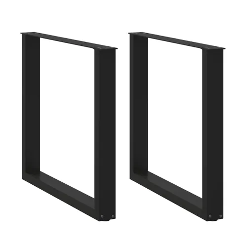 Noge za blagovaonski stol U-oblik 2 kom Crne 90 x (72-73) cm Čelik - Crna 90 x (72-73) cm 2 Cijena